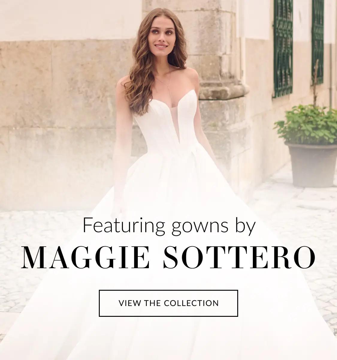 Mobile banner featuring Maggie Sottero